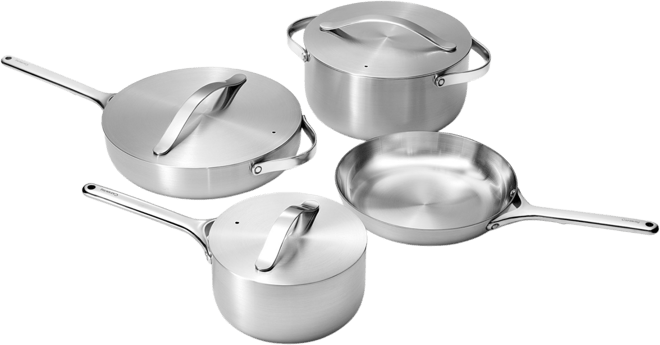 Stainless Steel 12 Piece Cookware Set