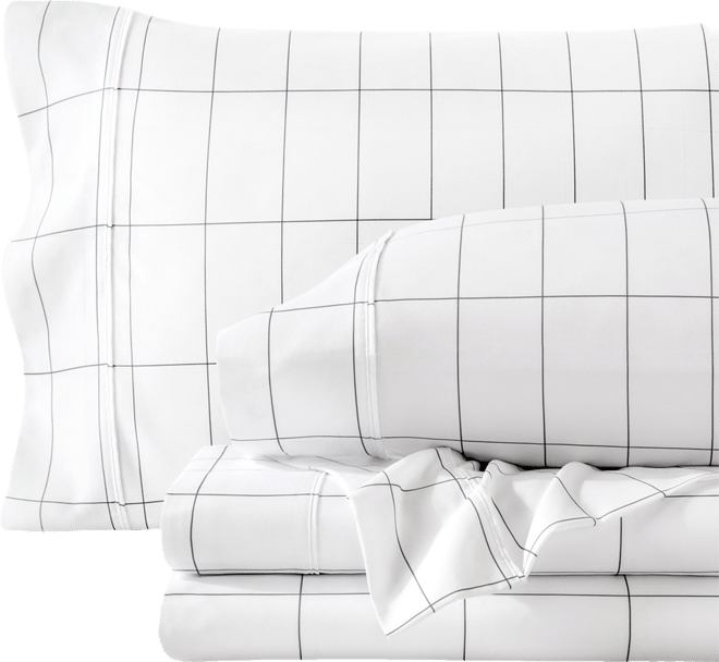 Ultra-Soft Double Brushed Print Split King Sheet Set