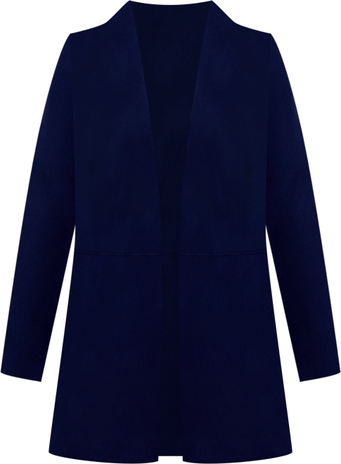 Anne Klein Monterey Open-Front Longline Cardigan - Macy's