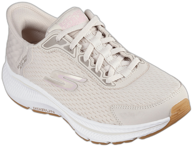 Skechers Consistent 2.0 Endure Womens Hands Free Slip Ins Running Shoes Color Natural Pink JCPenney