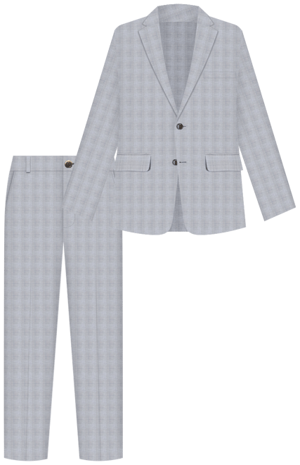 Perry Ellis Men's Modern-Fit Solid Nested Suit