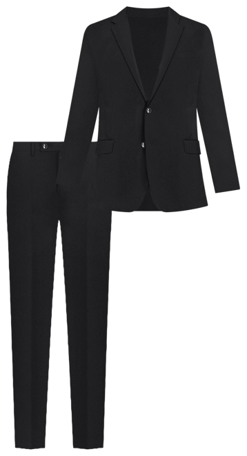 Perry Ellis Men's Modern-Fit Solid Nested Suit