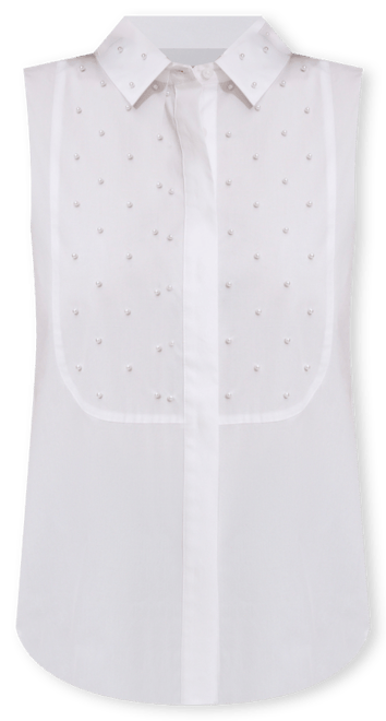 Women's Embellished Bib Shirt