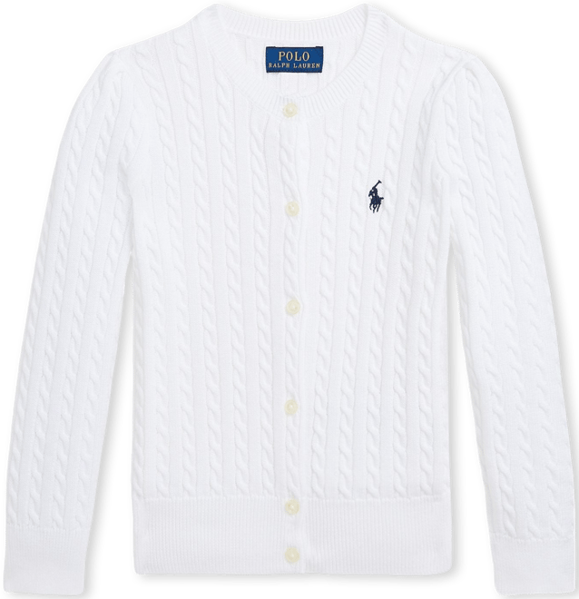 Toddler and Little Girls Cable-Knit Cotton Cardigan