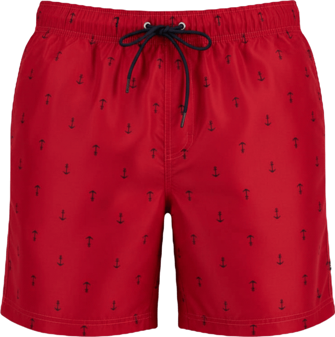 Men's Quick-Dry Anchor-Print 8" Swim Trunks