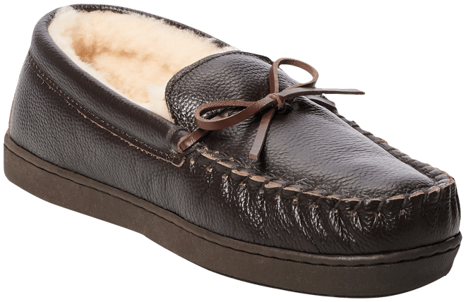 Mens bearpaw clearance moccasin slippers