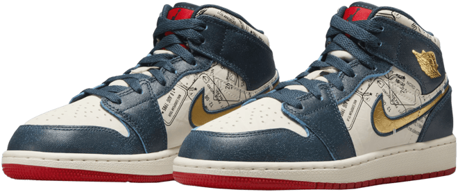 Air Jordan 1 Mid SE Big Kids' Shoes