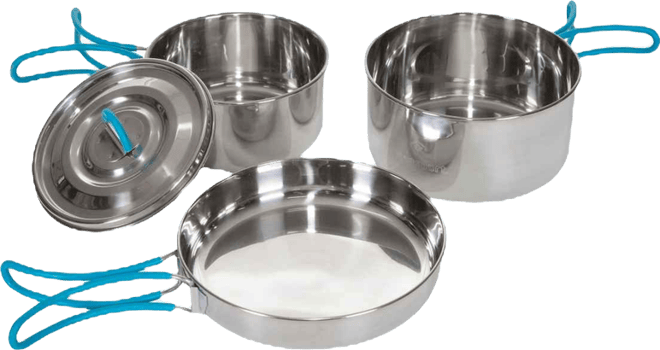 Stan sport Backpacking Cook Set Stainless Steel