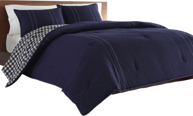 Kingston Cotton Reversible 3 Piece Comforter Set, King