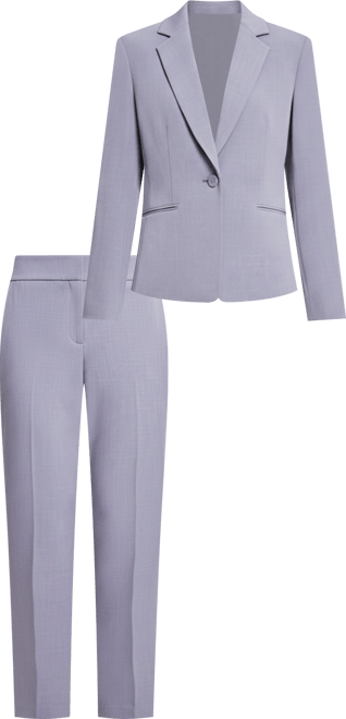 Women's Crepe One-Button Pantsuit Set