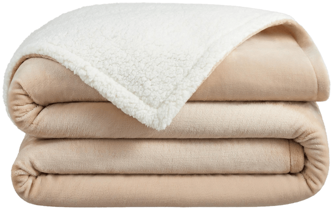 Host & Home Plush Sherpa Throw, Versatile 2-Sided Throw Blanket, 200GSM Plush Mink Velvet Face, 250GSM Plush Sherpa Reverse, 4 Color Options, Twin Xl