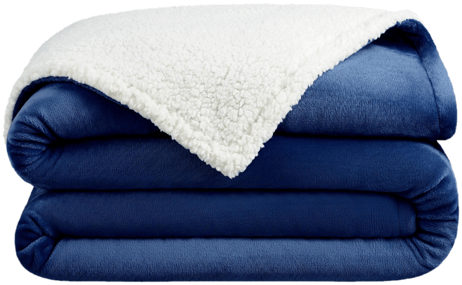 Host & Home Plush Sherpa Throw, Versatile 2-Sided Throw Blanket, 200GSM Plush Mink Velvet Face, 250GSM Plush Sherpa Reverse, 4 Color Options, Twin Xl