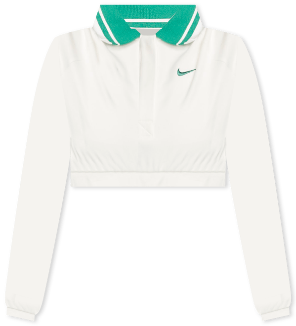 Image of Nike Sportswear Collection Women's Cropped Long-Sleeve Polo