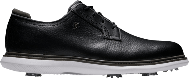 FootJoy Traditions Blucher Golf Shoes Black/White 57939 - Carl's