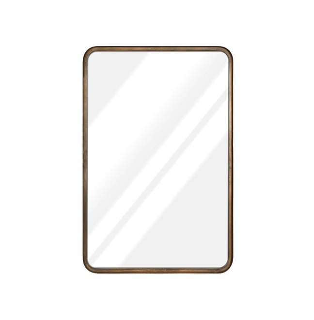 Wall Mirror Large Mirror, Rustic Accent Mirror For Bathroom, Entry, Dining Room, & Living Room. Metal Mirror