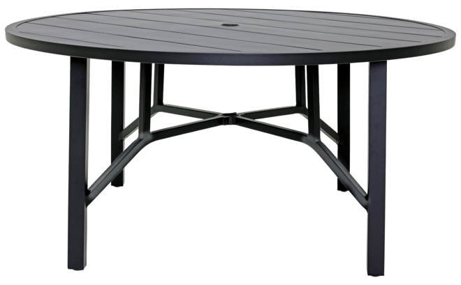 Astaire 60" Round Outdoor Slat Top Dining Table, Created for Macy's