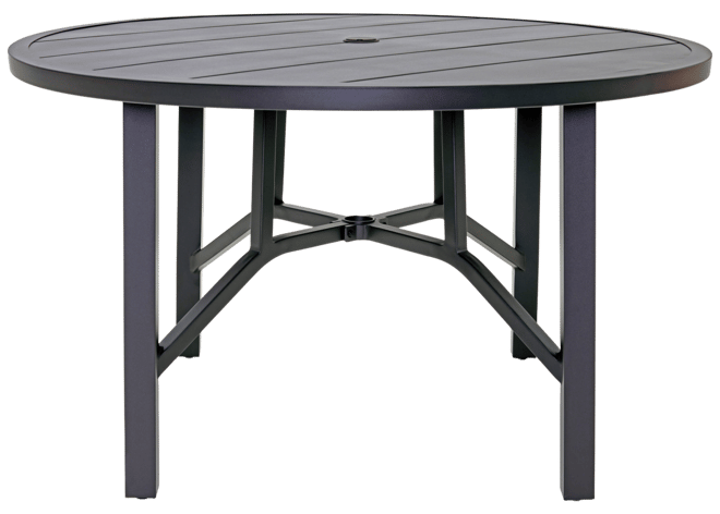 Astaire 48" Round Outdoor Slat Top Dining Table, Created for Macy's