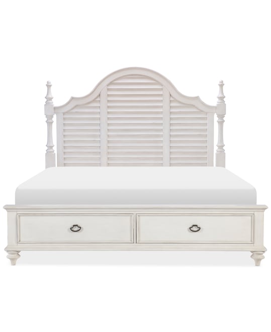 Mandeville Louvered Queen Storage Bed