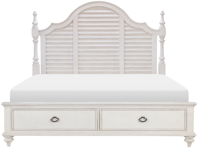 Mandeville Louvered California King Storage Bed