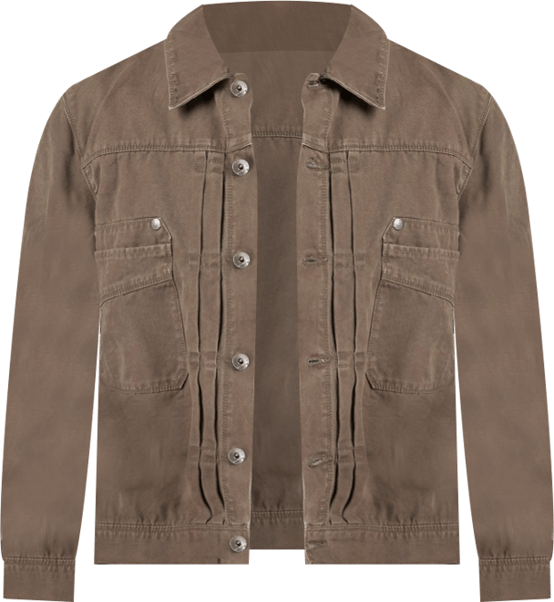 Men's Heavy Washed Canvas Trucker Jacket