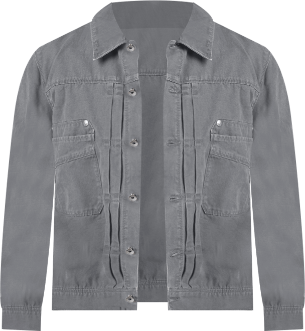 Men's Heavy Washed Canvas Trucker Jacket