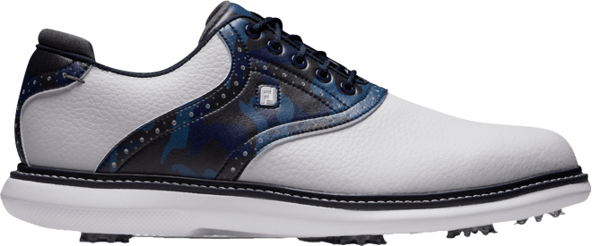 FootJoy Traditions Saddle Golf Shoes White/Navy/Camo 57945