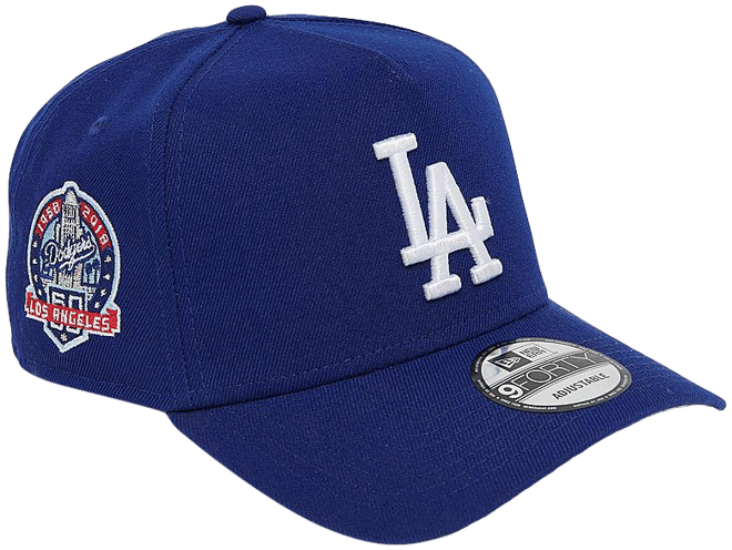 Cappellino Los Angeles Dodgers New Era 9FORTY - Berretto Baseball Regolabile Uomo Con Logo Ricamato - Foto 8
