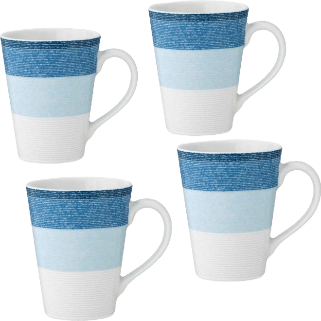 Colorscapes Layers 4 Piece Mug Set, 12 oz