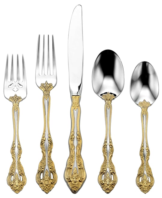 Golden Michelangelo 20 Piece Flatware Set, Service for 4