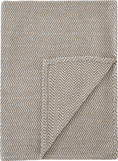 Herringbone Cotton Blanket, Full/Queen