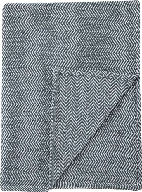 Herringbone Cotton Blanket, Full/Queen