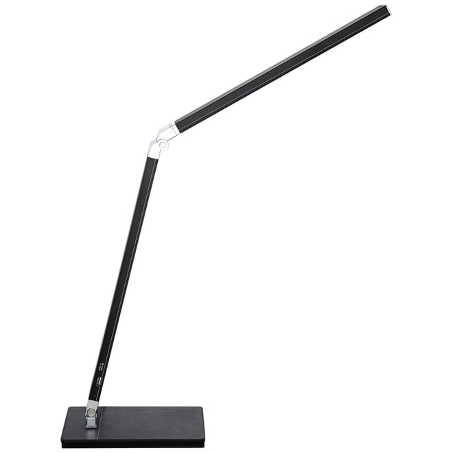 Jett Modern Desk Lamp 16 1/2" High Black with Usb Port and Nightlight Led Dimmer Touch On Off for Bedroom Bedside Nightstand Family