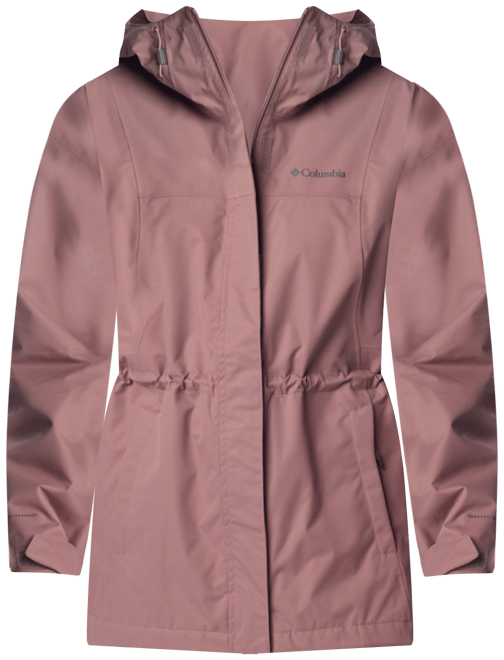 Columbia womens shine struck ii clearance waterproof rain mid hooded jacket