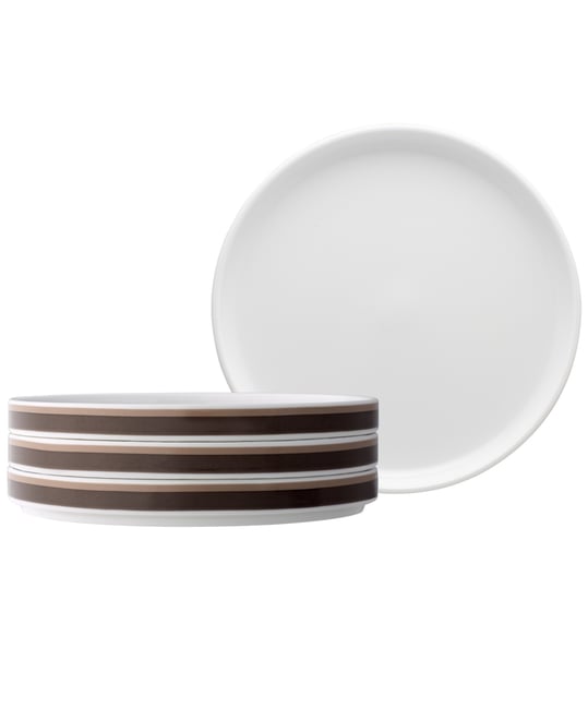 ColorStax Stripe Salad Plates, Set of 4