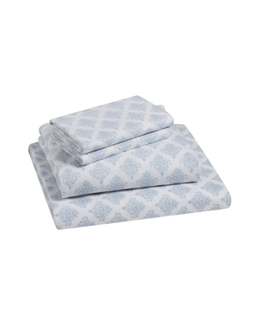 Home Alexa 100% Cotton Flannel 4-Pc. Sheet Set, King