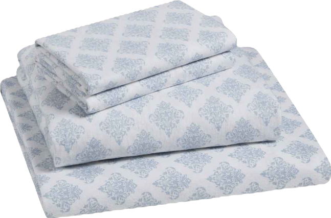 Home Alexa 100% Cotton Flannel 4-Pc. Sheet Set, Full