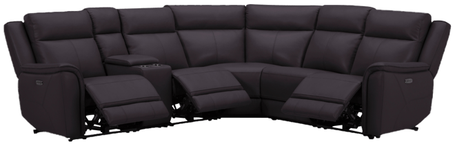 Addyson 117" 6-Pc. Leather Sectional with 3 Zero Gravity Recliners with Power Headrests & 1 Console, Created for Macy's