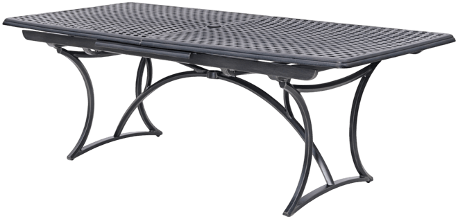 Wythburn Mix and Match 110"x 42" Cast Aluminum Outdoor Extension Dining Table, Created for Macy's