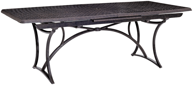 Wythburn Mix and Match 110"x 42" Cast Aluminum Outdoor Extension Dining Table, Created for Macy's