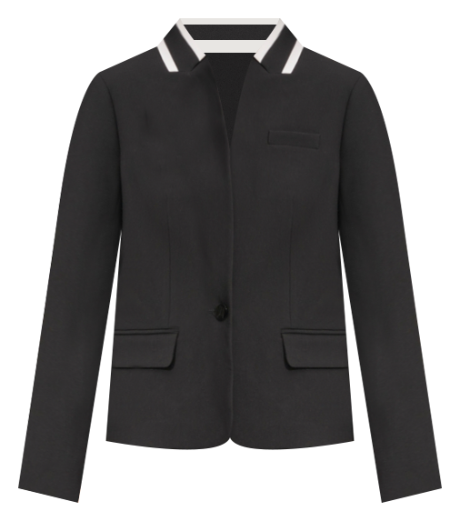 Karl Lagerfeld Women's Reverse Lapel One Button Blazer