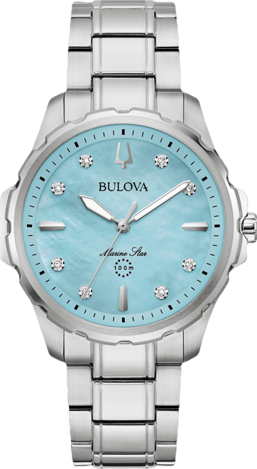 Women's Marine Star Diamond Accent Stainless Steel Bracelet Watch 36mm