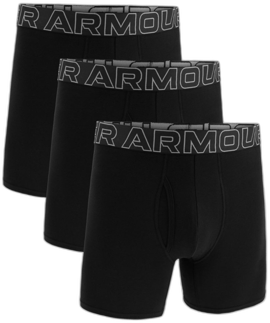Under Armour Men's UA Performance Cotton 6” Boxer Briefs – 3 Pack