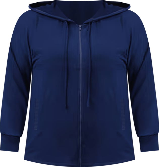 Plus Size Zip-Up Hooded Sweatshirt, Exclusively at Macy's