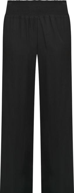 Women's Smocked-Waist Cover-Up Pull-On Pants