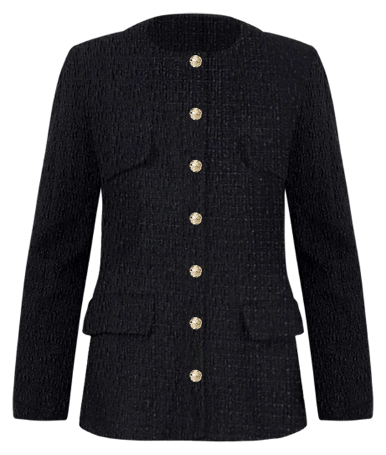 Black Tweed Jennings Jacket