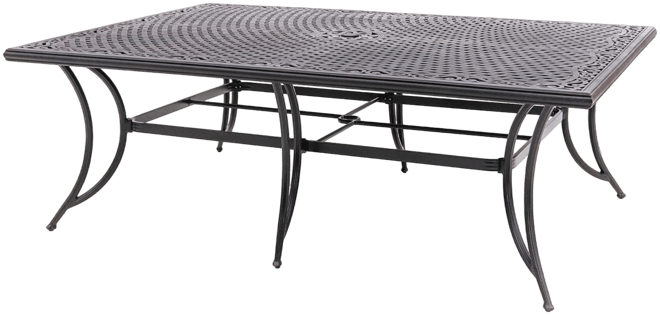 Wythburn Mix and Match 84" x 60" Cast Aluminum Outdoor Dining Table, Created for Macy's