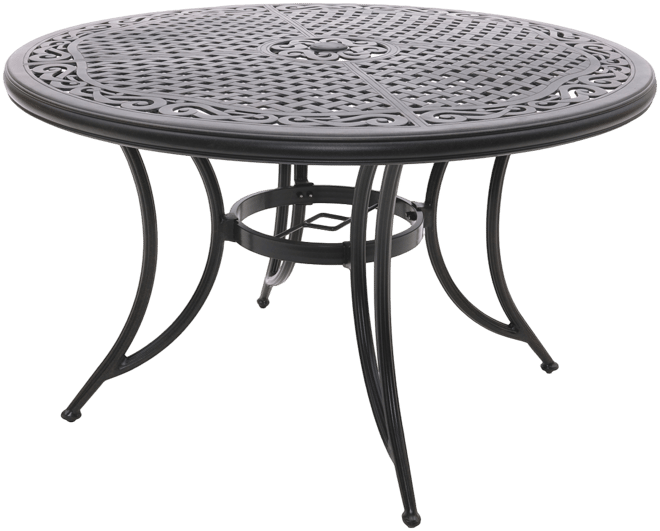 Wythburn Mix and Match 48" Round Cast Aluminum Outdoor Dining Table, Created for Macy's