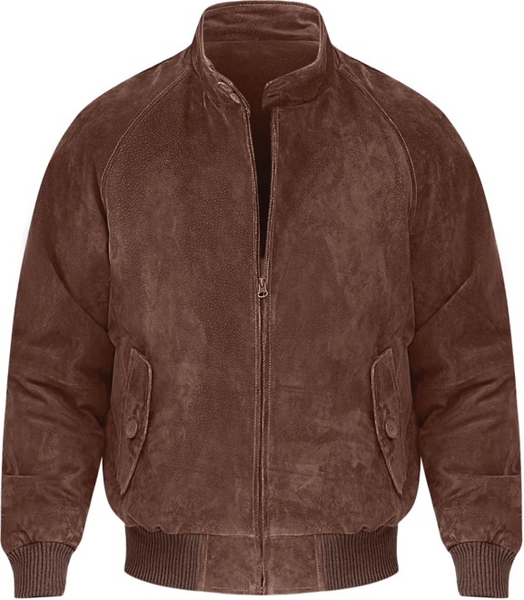 Men Wwii Suede Leather Bomber Jacket