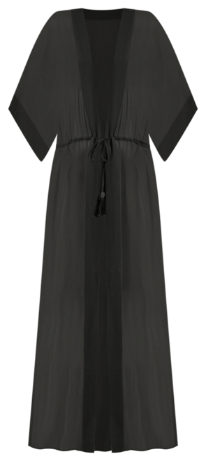 Women's Tie-Front Cover-Up Kaftan