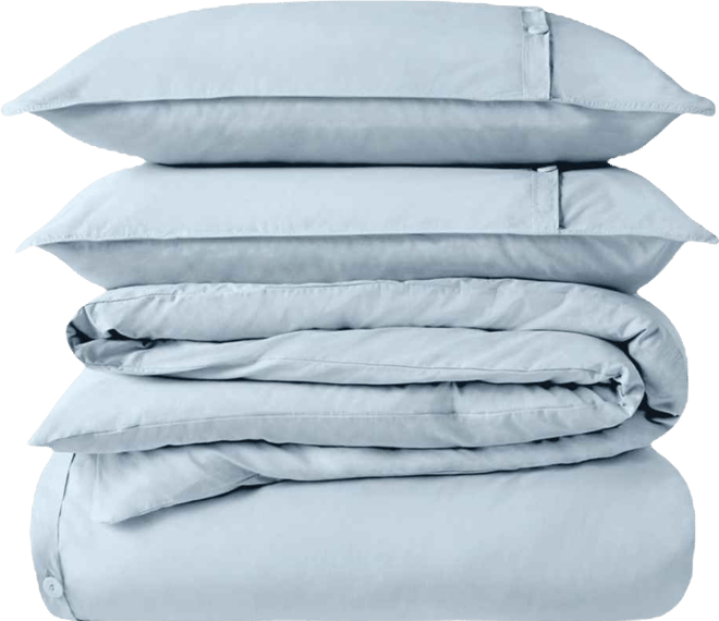 Organic Cotton Percale Duvet Cover Set King/California King